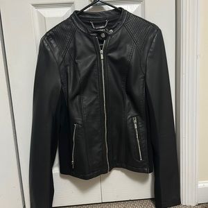 Express faux leather jacket. Black